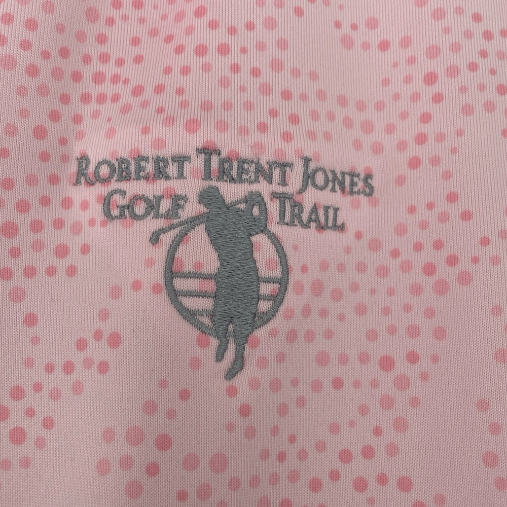 Levelwear Women's Sleeveless Golf Polo Pink Pattern Size Small NWT - Picture 3 of 5